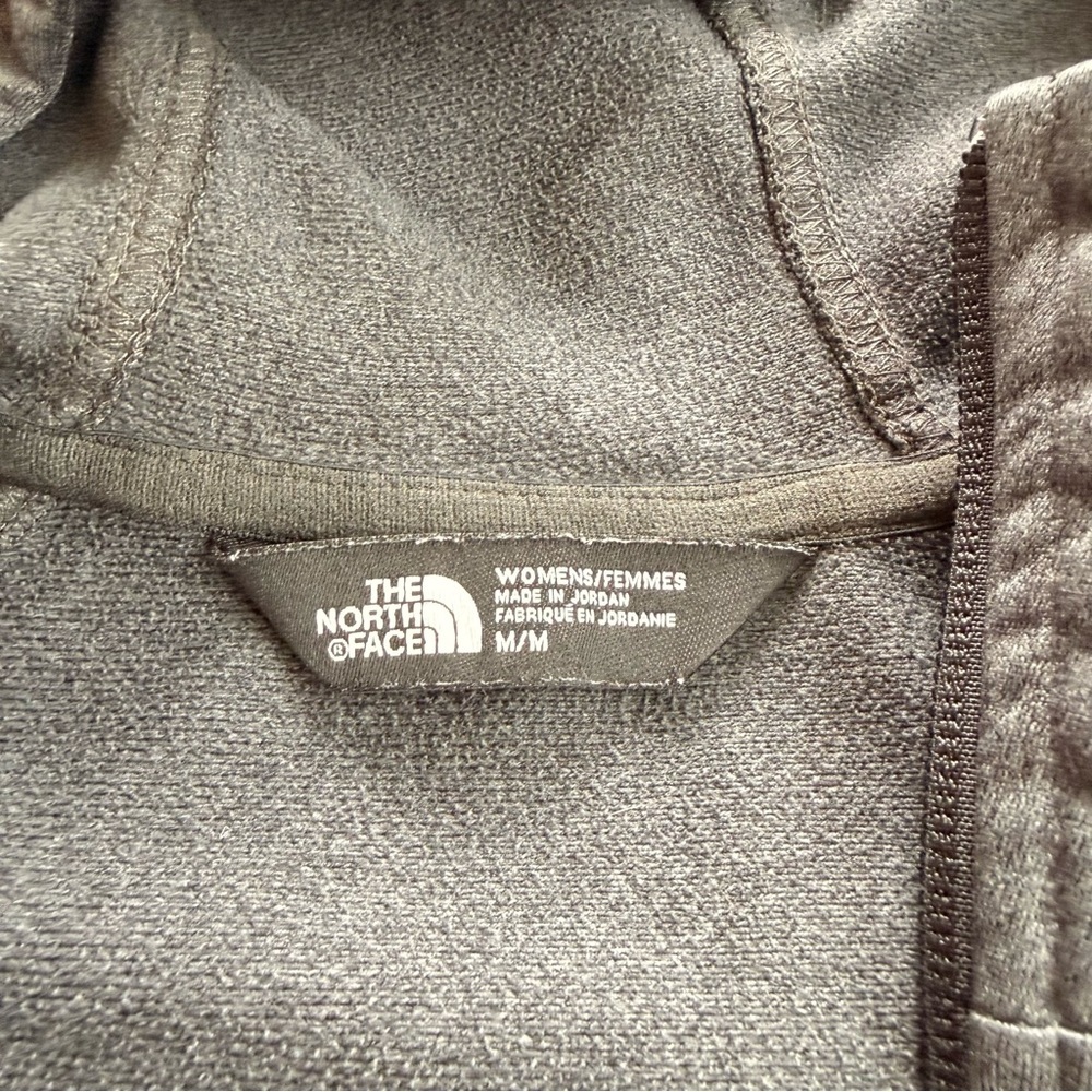 The North Face Women's Gray Hooded Zip Jacket Size Medium - Picture 2 of 9